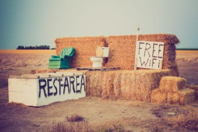 Rest Area Humorous roadside Rest Area near Alliance, Nebraska